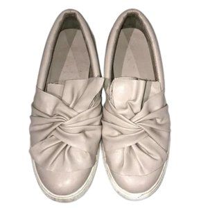 MIA Zoe Blush Bow Slip-On Sneakers
